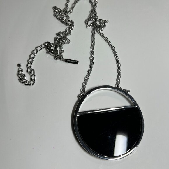 Lane Bryant Black Circle Fashion Necklace - Picture 1 of 6